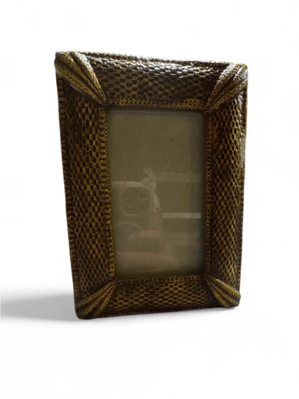 Vintage-Style Decorative Picture Frame in Antique Gold 3x5